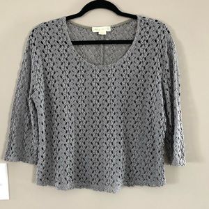 Green see through lace Sweater